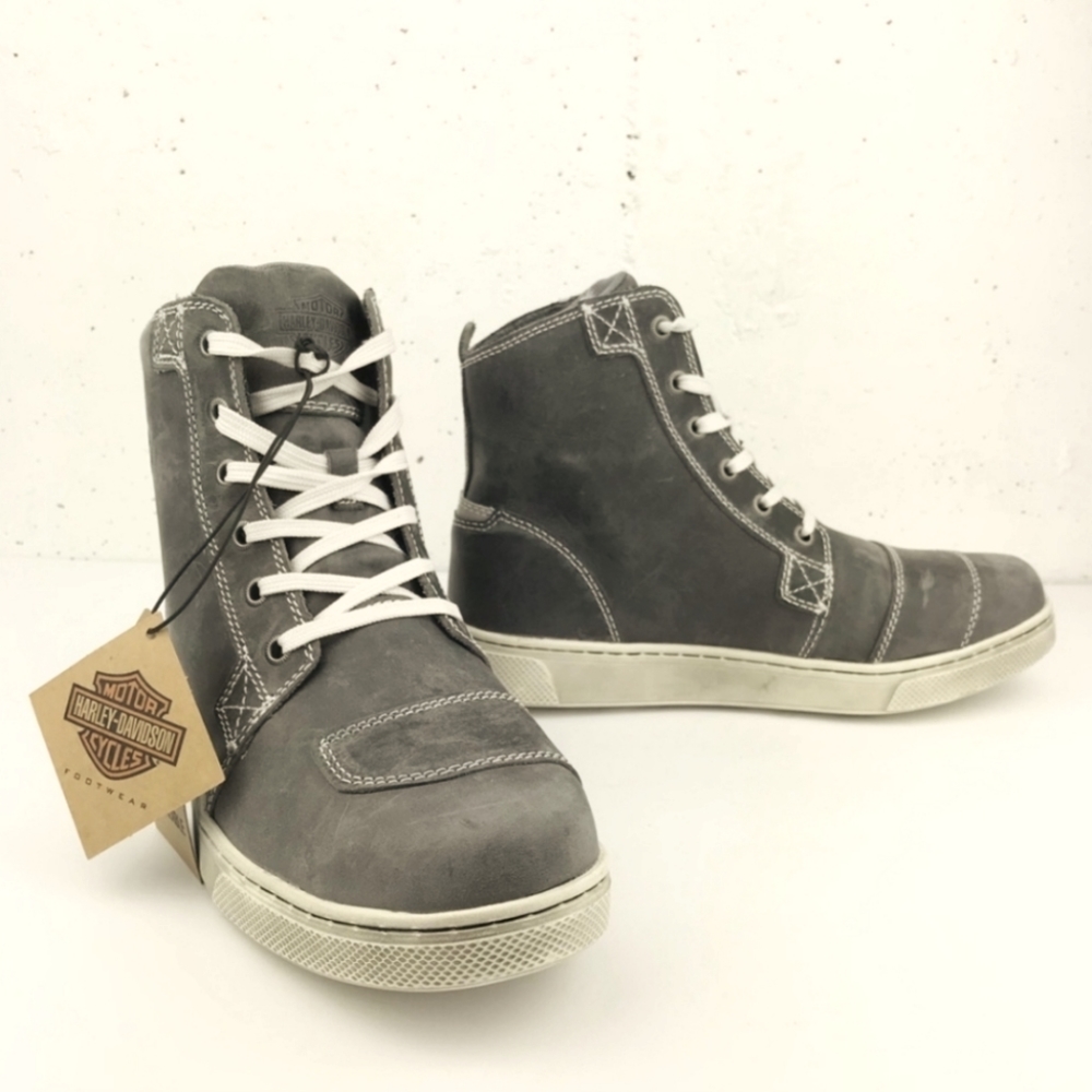 Harley-Davidson Kearns Motorcycle Boots Grey 8.5
